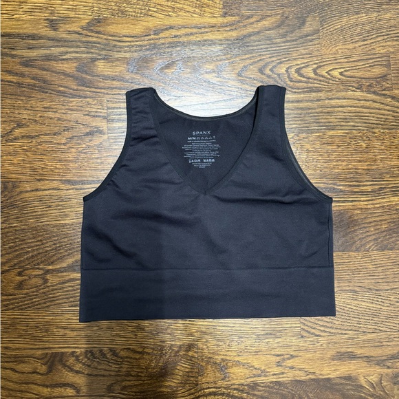 SPANX Tops - Spanx Look at Me Now Black Crop Top, Size: M, new without tags